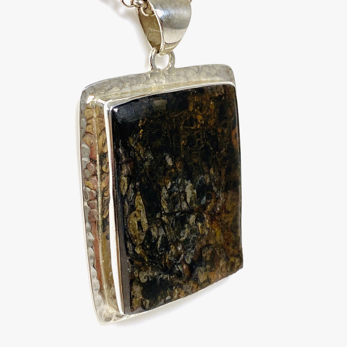 Golden Mica rectangular pendant KPGJ2881 - Nature's Magick