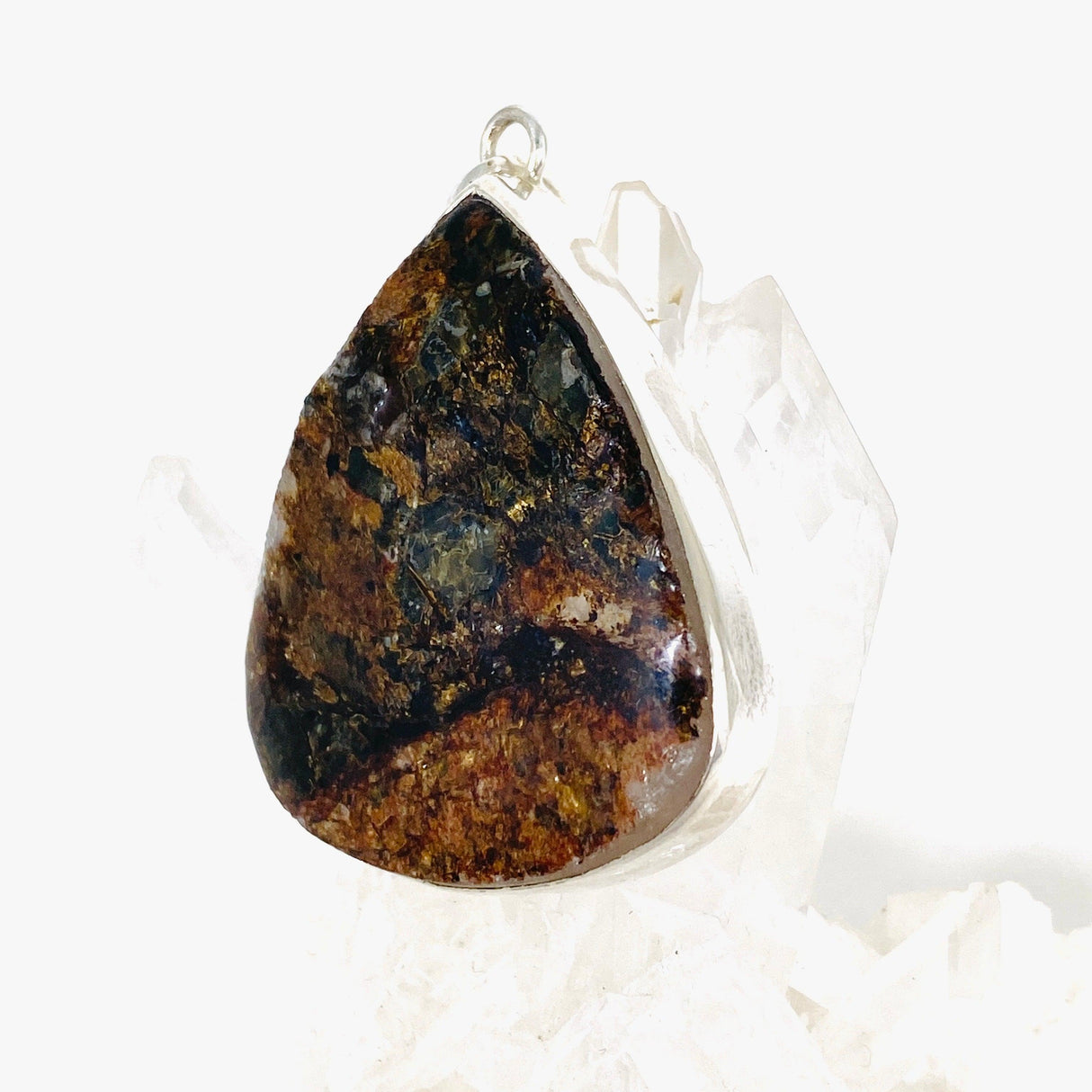 Golden Mica teardrop pendant KPGJ2879 - Nature's Magick