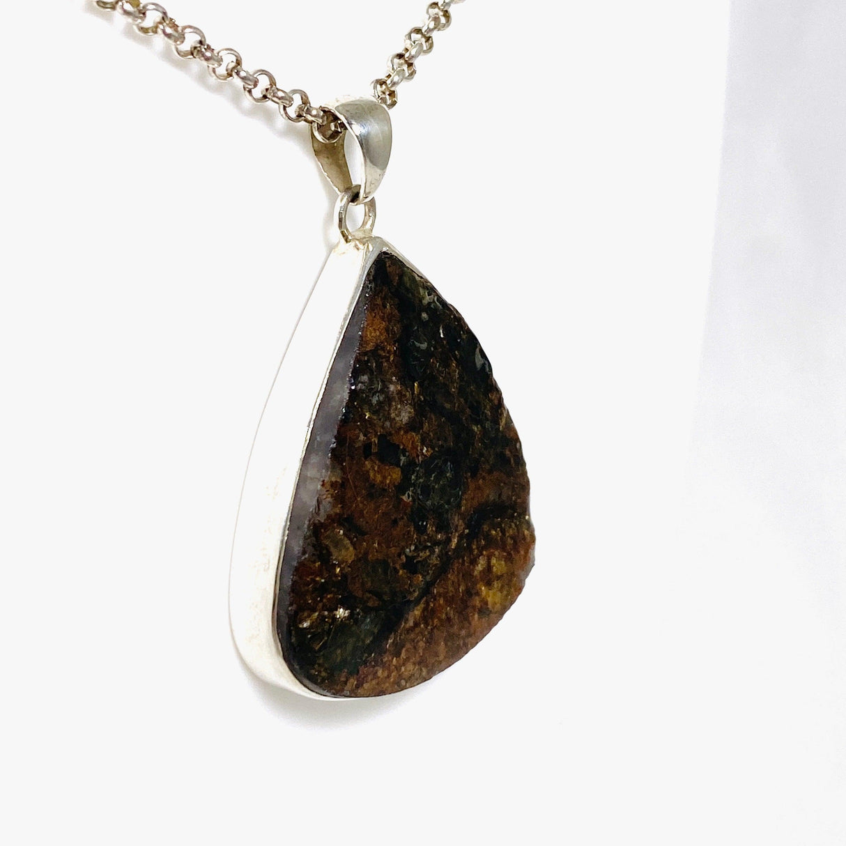 Golden Mica teardrop pendant KPGJ2879 - Nature's Magick