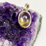 Golden Rutile Oval Cabochon Pendant PPGJ1225