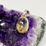 Golden Rutile Oval Cabochon Pendant PPGJ1225