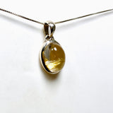 Golden Rutile Oval Cabochon Pendant PPGJ1225
