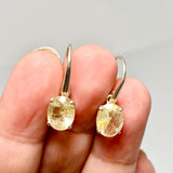 Golden Rutile Oval Faceted Earrings PEGJ380