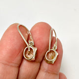 Golden Rutile Oval Faceted Earrings PEGJ380