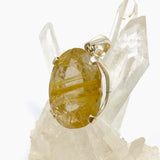 Golden Rutile Quartz Oval Faceted Pendant PPGJ884