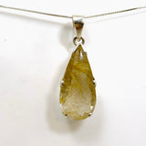 Golden Rutile Quartz Teardrop Faceted Pendant PPGJ888