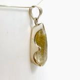 Golden Rutile Quartz Teardrop Faceted Pendant PPGJ888