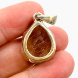 Golden Rutile Quartz Teardrop Faceted Pendant PPGJ889