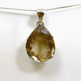 Golden Rutile Quartz Teardrop Faceted Pendant PPGJ889