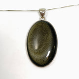 Goldsheen obsidian oval pendant KPGJ2250