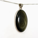 Goldsheen obsidian oval pendant KPGJ2250