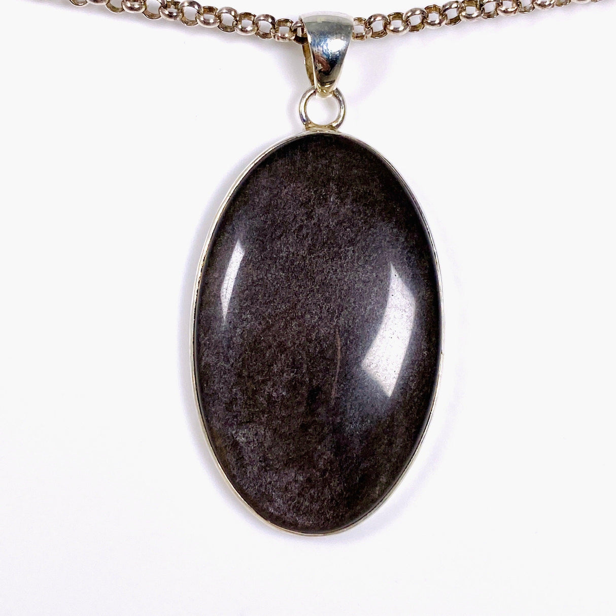 Goldsheen Obsidian oval pendant KPGJ3886 - Nature's Magick