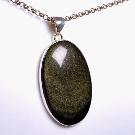 Goldsheen Obsidian oval pendant KPGJ3888 - Nature's Magick