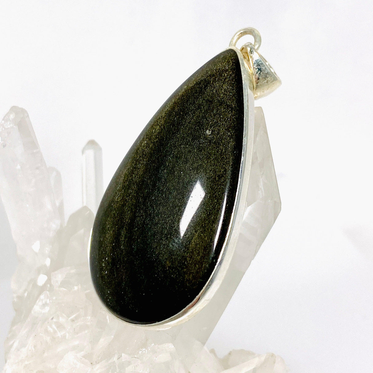 Goldsheen Obsidian teardrop pendant KPGJ3884 - Nature's Magick