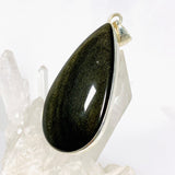 Goldsheen Obsidian teardrop pendant KPGJ3884 - Nature's Magick