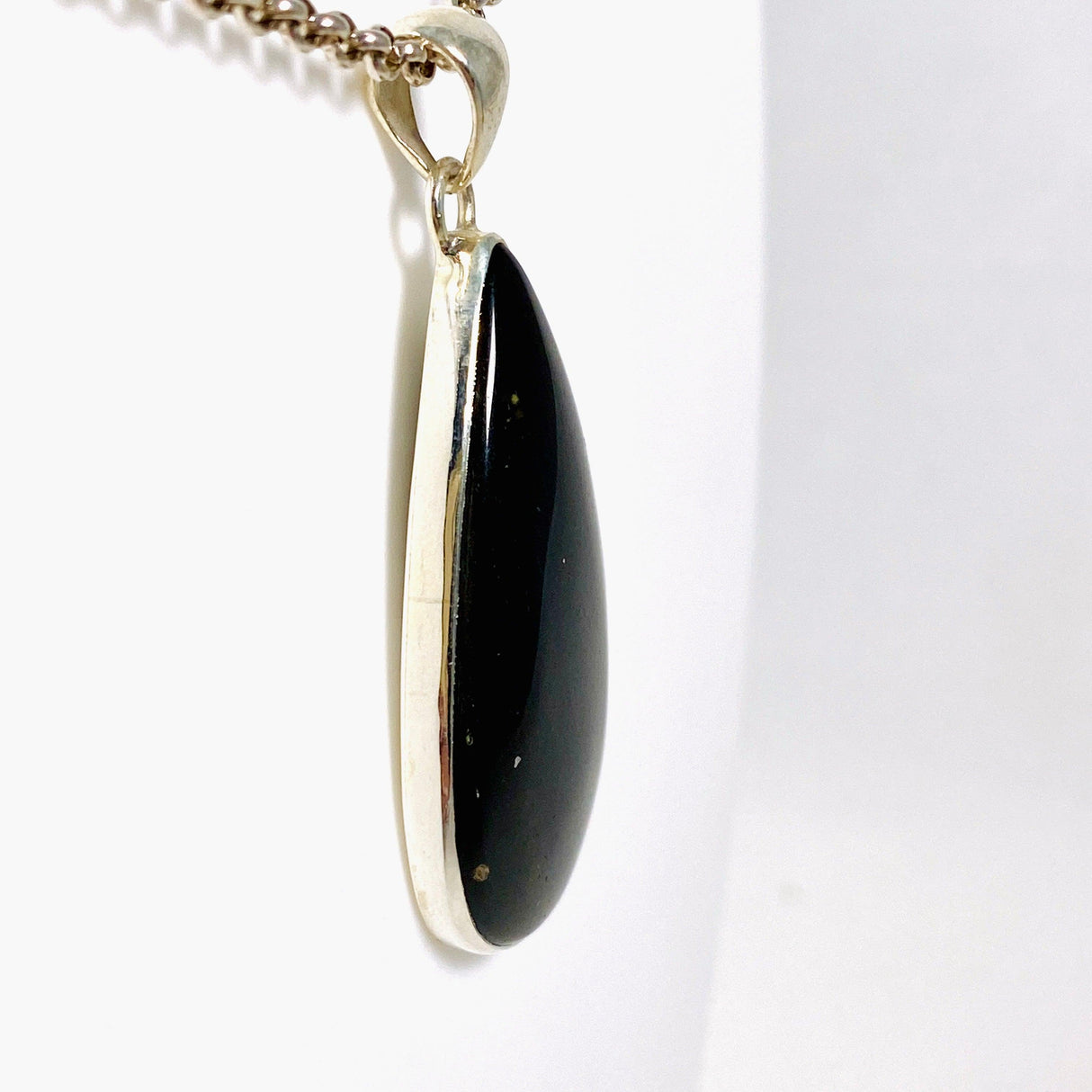 Goldsheen Obsidian teardrop pendant KPGJ3884 - Nature's Magick