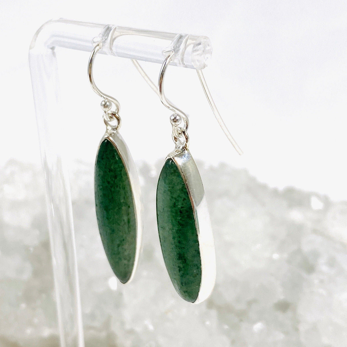 Green Aventurine Marquise Earrings KEGJ1413 - Nature's Magick