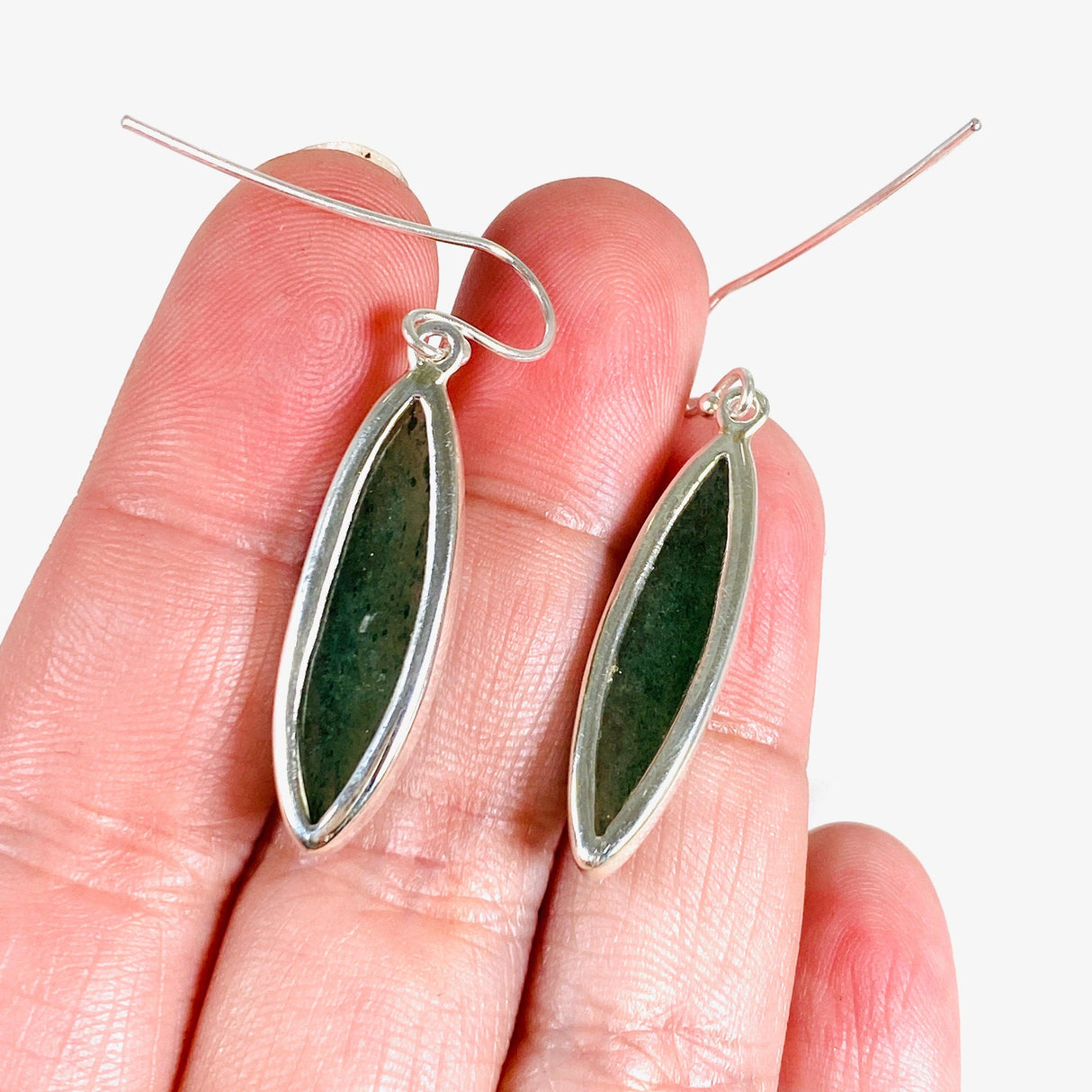 Green Aventurine Marquise Earrings KEGJ1413 - Nature's Magick