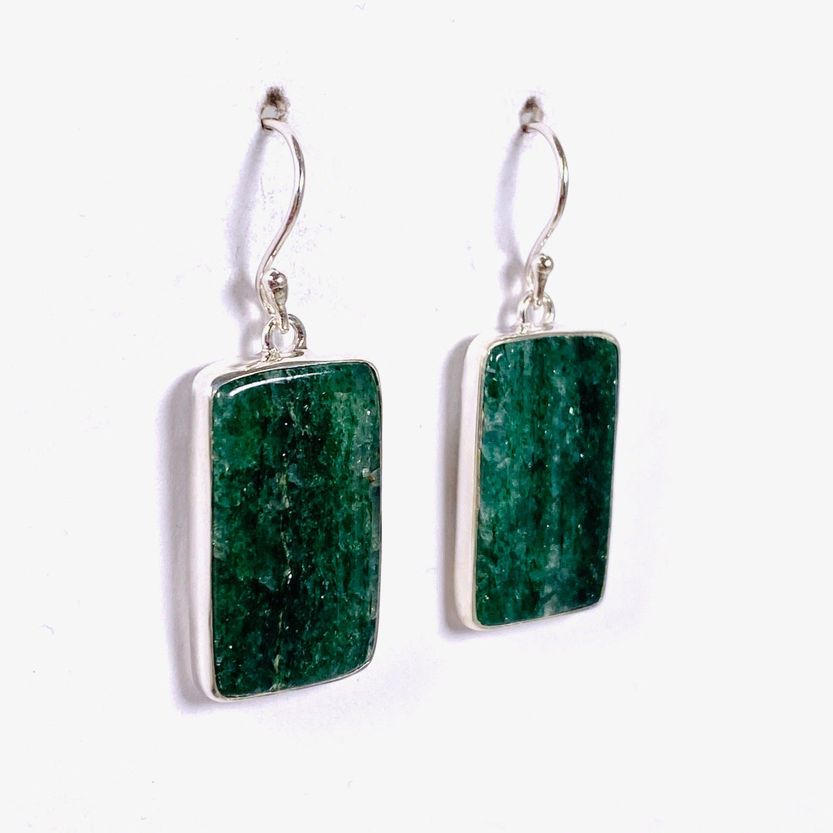 Green Aventurine Rectangular Earrings KEGJ1412 - Nature's Magick