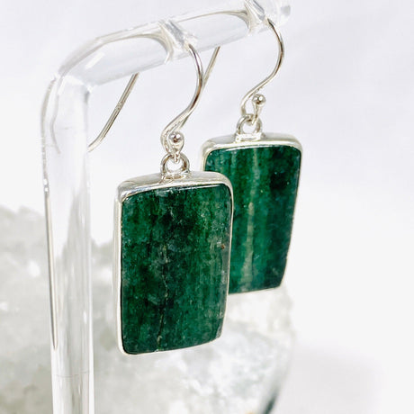 Green Aventurine Rectangular Earrings KEGJ1412 - Nature's Magick