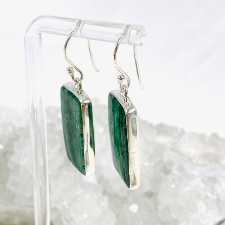 Green Aventurine Rectangular Earrings KEGJ1412 - Nature's Magick