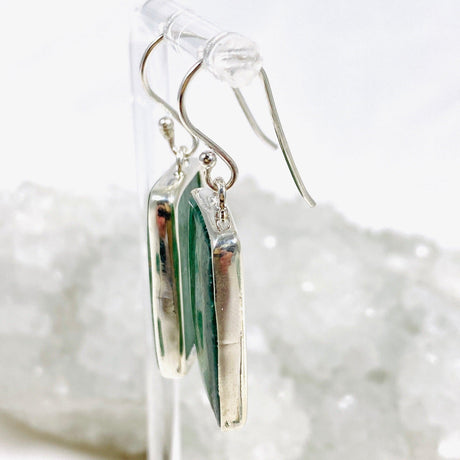 Green Aventurine Rectangular Earrings KEGJ1412 - Nature's Magick