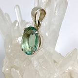 Green Fluorite Oval Faceted Pendant PPGJ1284