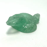 Green Fluorite Snake with head up GFLS-01