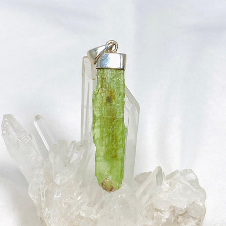 Green Kyanite Raw Crystal Pendant PPGJ757 - Nature's Magick