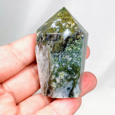 Green Moss Agate Point - Nature's Magick