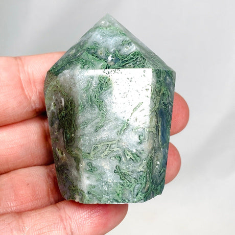 Green Moss Agate Point - Nature's Magick