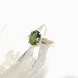 Green Tourmaline Oval Faceted Ring Size 6.5 PRGJ543