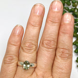 Green Tourmaline Oval Faceted Ring Size 7 PRGJ542