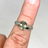 Green Tourmaline Oval Faceted Ring Size 7 PRGJ542