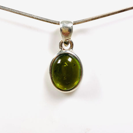 Green Tourmaline Oval Pendant PPGJ591 - Nature's Magick