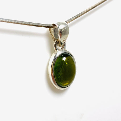 Green Tourmaline Oval Pendant PPGJ591 - Nature's Magick