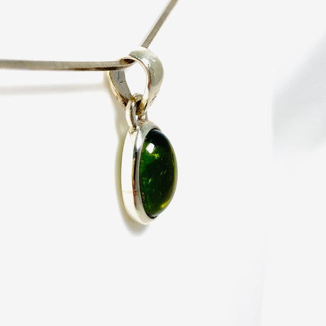 Green Tourmaline Oval Pendant PPGJ591 - Nature's Magick