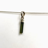 Green Tourmaline Raw Crystal Pendant PPGJ1197