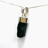 Green Tourmaline Raw Crystal Pendant PPGJ926