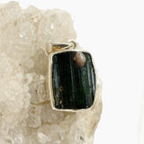 Green Tourmaline Rectangular Raw Pendant PPGJ925