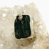 Green Tourmaline Rectangular Raw Pendant PPGJ925