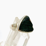 Green Tourmaline Triangular Raw Ring Size 8 PRGJ719