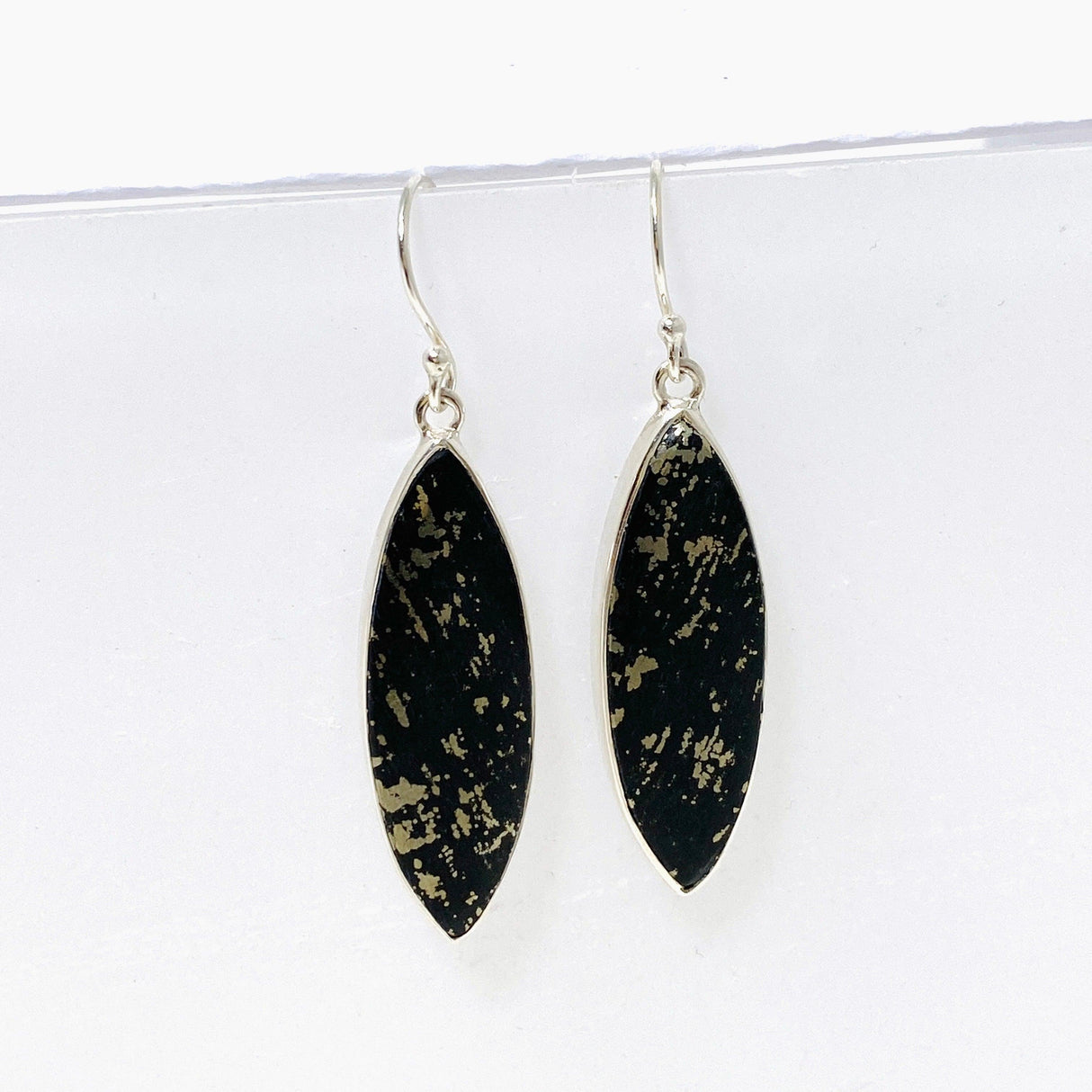 Healer's Gold Marquise Earrings KEGJ1480 - Nature's Magick