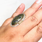 Healer's Gold Oval Ring with Brass Accents Size 11 KRGJ3196 - Nature's Magick