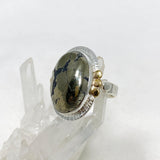 Healer's Gold Oval Ring with Brass Accents Size 9 KRGJ3195 - Nature's Magick