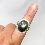 Healer's Gold Oval Ring with Brass Accents Size 9 KRGJ3195 - Nature's Magick