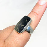 Healer's Gold Rectangle Ring Size 9 KRGJ3198 - Nature's Magick