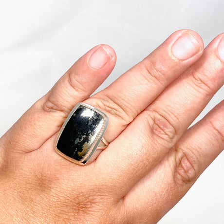 Healer's Gold Rectangle Split Band Ring Size 11 KRGJ3199 - Nature's Magick