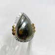 Healer's Gold Teardrop Ring with Brass Accents Size 10 KRGJ3197 - Nature's Magick