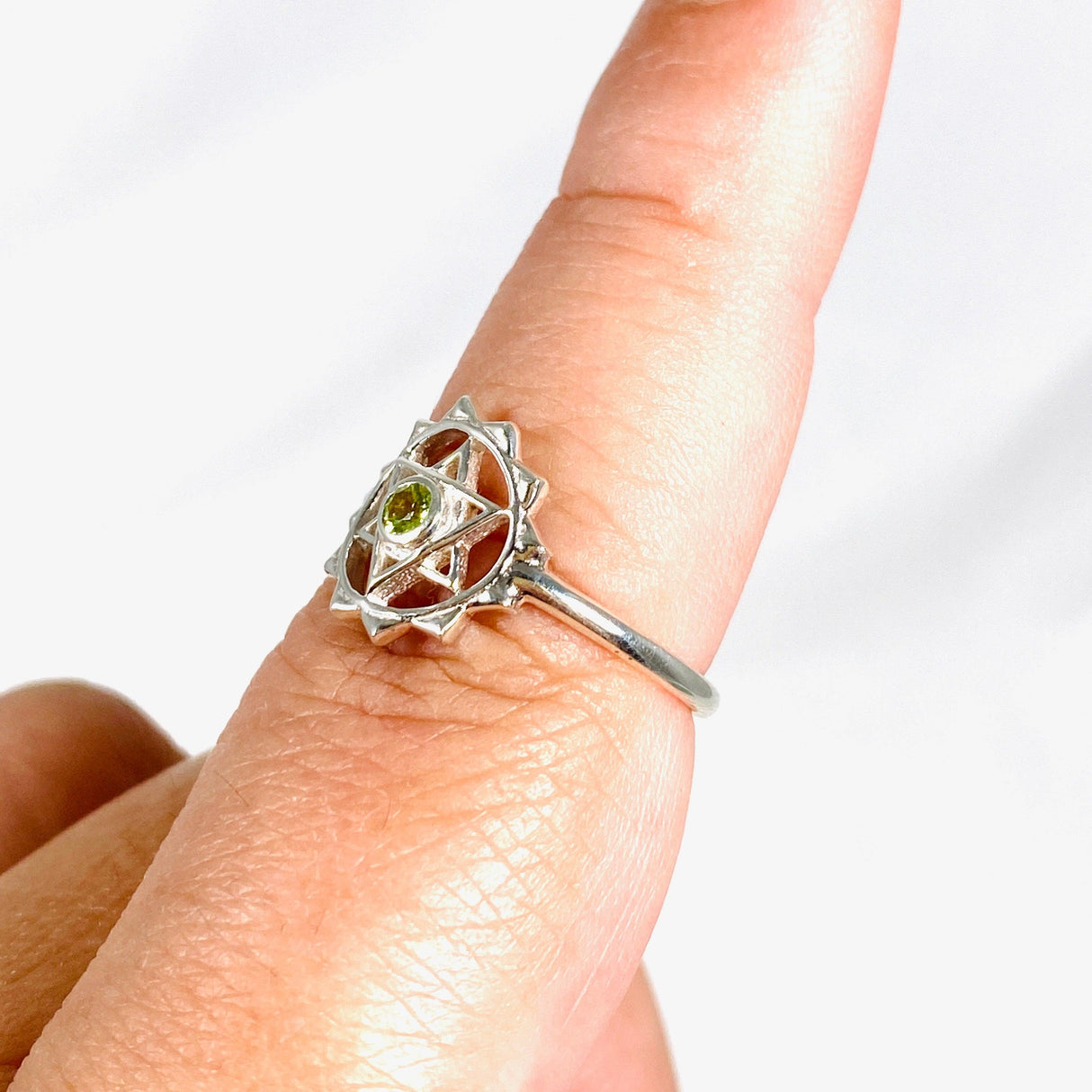 Heart Chakra Ring with Peridot - Nature's Magick